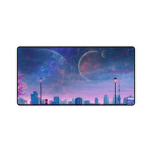 Load image into Gallery viewer, Anime, Boy, Riding, Bicycle, Moon, Night, City, Scenery, Mouse Pad (Desk Mat)
