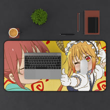 Load image into Gallery viewer, Miss Kobayashi&#39;s Dragon Maid Kobayashi, Kobayashi San Chi No Maid Dragon, Tohru Mouse Pad (Desk Mat) With Laptop
