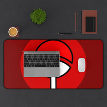 Load image into Gallery viewer, Uchiha Clan Symbol Mouse Pad (Desk Mat) With Laptop
