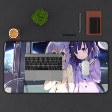 Load image into Gallery viewer, Is The Order A Rabbit? Mouse Pad (Desk Mat) With Laptop
