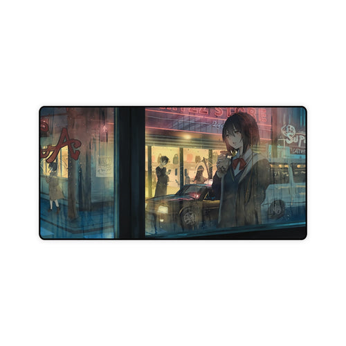 Anime Girl Mouse Pad (Desk Mat)