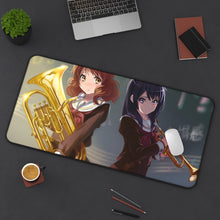 Load image into Gallery viewer, Sound! Euphonium Kumiko Oumae, Reina Kousaka Mouse Pad (Desk Mat) On Desk

