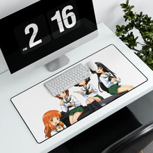Load image into Gallery viewer, Girls und Panzer Mouse Pad (Desk Mat) With Laptop
