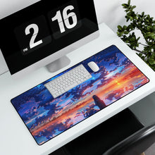 Load image into Gallery viewer, Anime Sunset Mouse Pad (Desk Mat) With Laptop
