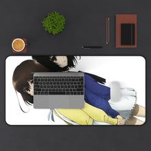 Load image into Gallery viewer, Mei Misaki and her twin sister official art Mouse Pad (Desk Mat) With Laptop
