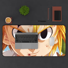 Load image into Gallery viewer, The Seven Deadly Sins Meliodas Mouse Pad (Desk Mat) With Laptop
