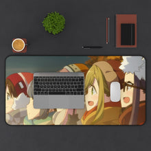 Load image into Gallery viewer, Laid-Back Camp by Mouse Pad (Desk Mat) With Laptop

