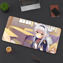Load image into Gallery viewer, Rokudenashi Majutsu Koushi To Akashic Records Sistine Fibel, Glenn Radars, Rumia Tingel Mouse Pad (Desk Mat) On Desk
