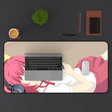 Load image into Gallery viewer, kanon kami nomi zo shiru sekai minimalist Mouse Pad (Desk Mat) With Laptop
