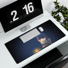 Load image into Gallery viewer, Laid-Back Camp Mouse Pad (Desk Mat) With Laptop
