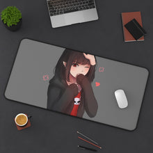 Load image into Gallery viewer, Anime Girl Mouse Pad (Desk Mat) On Desk
