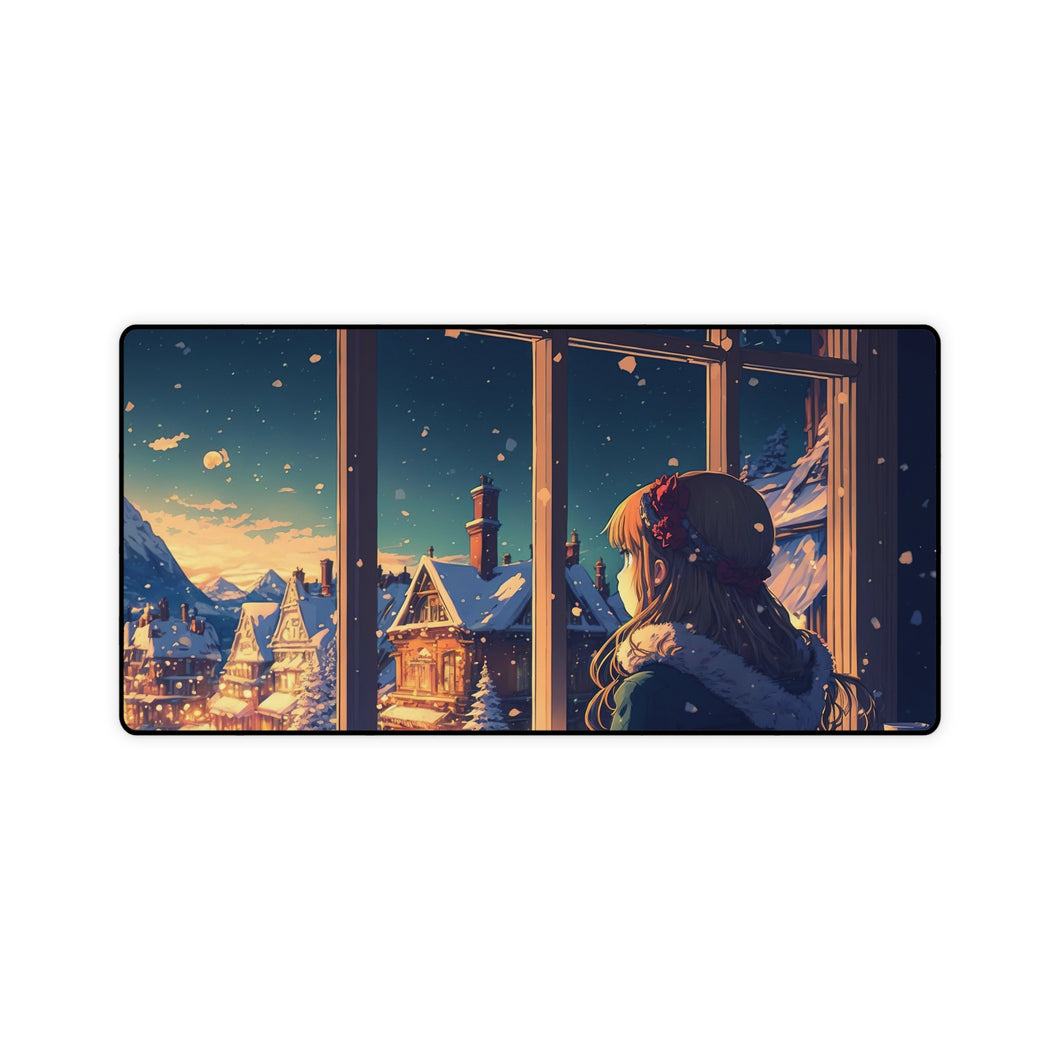 Anime Girl Mouse Pad (Desk Mat)