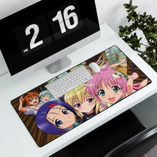 Load image into Gallery viewer, To Love-Ru group Mouse Pad (Desk Mat) With Laptop

