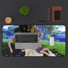 Load image into Gallery viewer, A Certain Magical Index Kamijou Touma, Index Librorum Prohibitorum, Mikoto Misaka Mouse Pad (Desk Mat) Background

