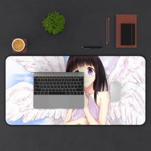 Load image into Gallery viewer, Eru Chitanda  Smiling Mouse Pad (Desk Mat) With Laptop
