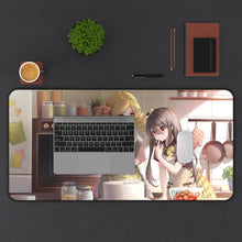 Load image into Gallery viewer, Puella Magi Madoka Magica Mami Tomoe Mouse Pad (Desk Mat) With Laptop
