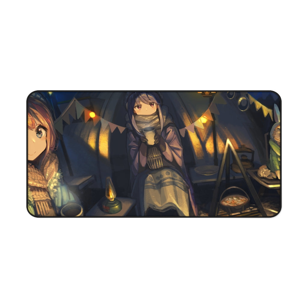 Laid-Back Camp by Mouse Pad (Desk Mat)