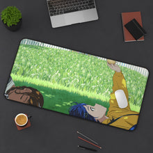 Load image into Gallery viewer, Wonder Egg Priority Rika Kawai, Momoe Sawaki, Neiru Aonuma Mouse Pad (Desk Mat) On Desk
