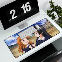 Load image into Gallery viewer, Girls und Panzer Mouse Pad (Desk Mat) With Laptop
