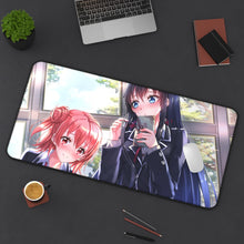 Load image into Gallery viewer, My Teen Romantic Comedy SNAFU Yukino Yukinoshita, Yui Yuigahama Mouse Pad (Desk Mat) On Desk
