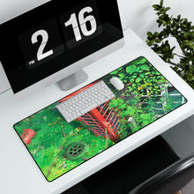 Load image into Gallery viewer, Broken Telephone Booth Surrounded By Plants Mouse Pad (Desk Mat) With Laptop
