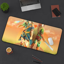 Load image into Gallery viewer, Anime Golden Sun Mouse Pad (Desk Mat) On Desk
