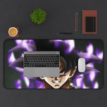Load image into Gallery viewer, Black Goku 8k Mouse Pad (Desk Mat) With Laptop
