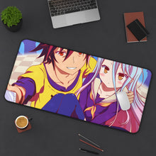 Load image into Gallery viewer, Sora and Shiro Mouse Pad (Desk Mat) On Desk
