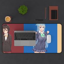 Load image into Gallery viewer, Konosuba Girl [Megumin, Aqua, Darkness] Mouse Pad (Desk Mat) With Laptop

