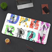 Load image into Gallery viewer, Durarara!! Izaya Orihara, Shizuo Heiwajima, Celty Sturluson, Masaomi Kida, Anri Sonohara Mouse Pad (Desk Mat) On Desk
