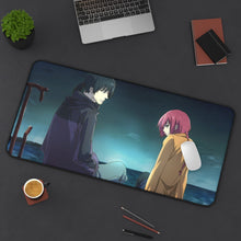Load image into Gallery viewer, Darker Than Black Hei Mouse Pad (Desk Mat) On Desk
