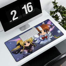Load image into Gallery viewer, Magical Girl Lyrical Nanoha Mouse Pad (Desk Mat) With Laptop
