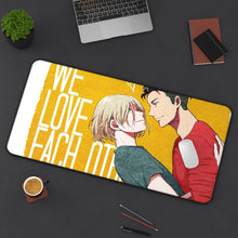Load image into Gallery viewer, Yuri!!! On Ice Yuri Plisetsky, Otabek Altin Mouse Pad (Desk Mat) On Desk
