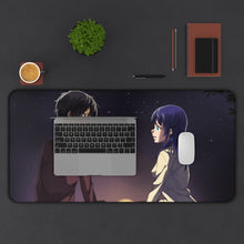 Load image into Gallery viewer, Nagi No Asukara Mouse Pad (Desk Mat) With Laptop
