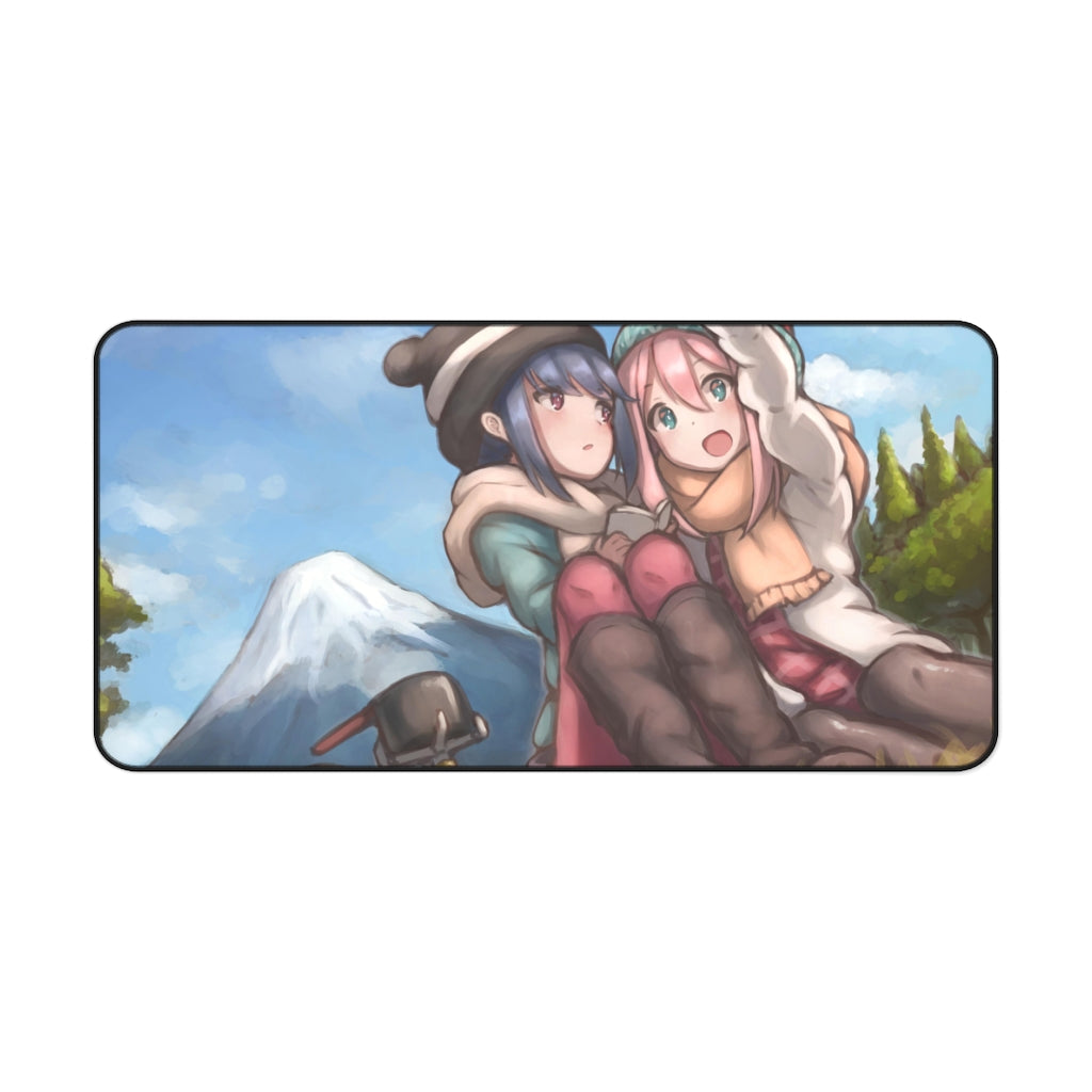 Laid-Back Camp by Mouse Pad (Desk Mat)