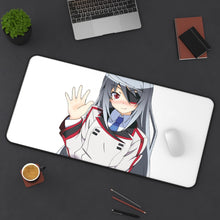 Load image into Gallery viewer, Infinite Stratos Laura Bodewig Mouse Pad (Desk Mat) On Desk
