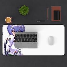 Load image into Gallery viewer, Neon Genesis Evangelion Rei Ayanami Mouse Pad (Desk Mat) With Laptop
