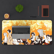 Load image into Gallery viewer, Bungou Stray Dogs Osamu Dazai, Atsushi Nakajima, Ranpo Edogawa, Akiko Yosano, Doppo Kunikida Mouse Pad (Desk Mat) With Laptop

