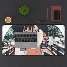 Load image into Gallery viewer, Anime Orange Mouse Pad (Desk Mat) With Laptop
