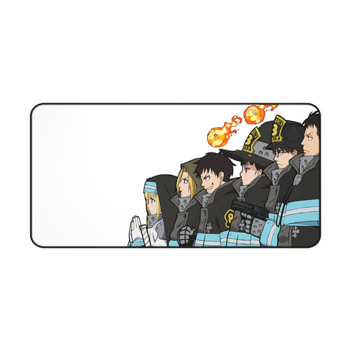 Fire Force Shinra Kusakabe, Iris, Arthur Boyle, Maki Oze, Akitaru Oubi Mouse Pad (Desk Mat)