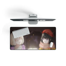 Load image into Gallery viewer, Lycoris Recoil Takina Inoue, Chisato Nishikigi Mouse Pad (Desk Mat) On Desk
