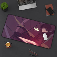 Load image into Gallery viewer, Darker Than Black Hei Mouse Pad (Desk Mat) On Desk
