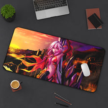 Load image into Gallery viewer, Guilty Crown Inori Yuzuriha Mouse Pad (Desk Mat) On Desk
