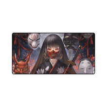 Load image into Gallery viewer, Anime Girl Mask Katana Mouse Pad (Desk Mat)
