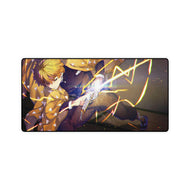 Zenitsu Agatsuma, Lightning, Katana, (Kimetsu no Yaiba), Mouse Pad (Desk Mat)