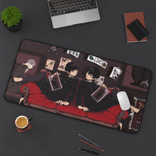 Load image into Gallery viewer, Mob Psycho 100 Arataka Reigen, Shigeo Kageyama, Ekubo, Ritsu Kageyama Mouse Pad (Desk Mat) On Desk
