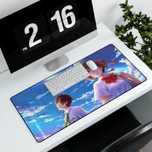 Load image into Gallery viewer, Your Name. Mouse Pad (Desk Mat) With Laptop
