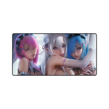 Load image into Gallery viewer, Re:Zero, Anime, Girls, Ram, Emilia, Rem, Mouse Pad (Desk Mat)
