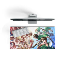 Load image into Gallery viewer, Anime Attack On Titan Mouse Pad (Desk Mat) On Desk
