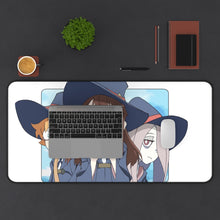 Load image into Gallery viewer, Little Witch Academia Atsuko Kagari, Sucy Manbavaran, Computer Keyboard Pad, Lotte Yanson Mouse Pad (Desk Mat) With Laptop
